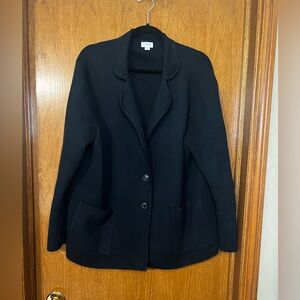 J.Crew Black Knit Blazer, EUC, XL